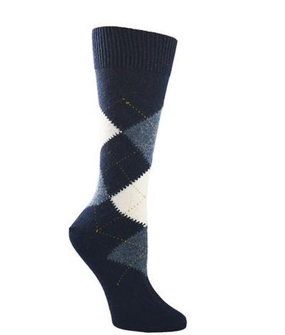 Alpaca Direct Argyle Dress Socks Navy - Alpaca Direct